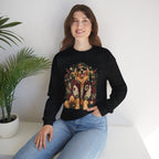 Golden Retriever Varsity Crewneck Sweatshirt — Retro Dog Lover Sweater