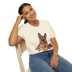 German Shepherd Portrait T-Shirt — Dog Lover Tee