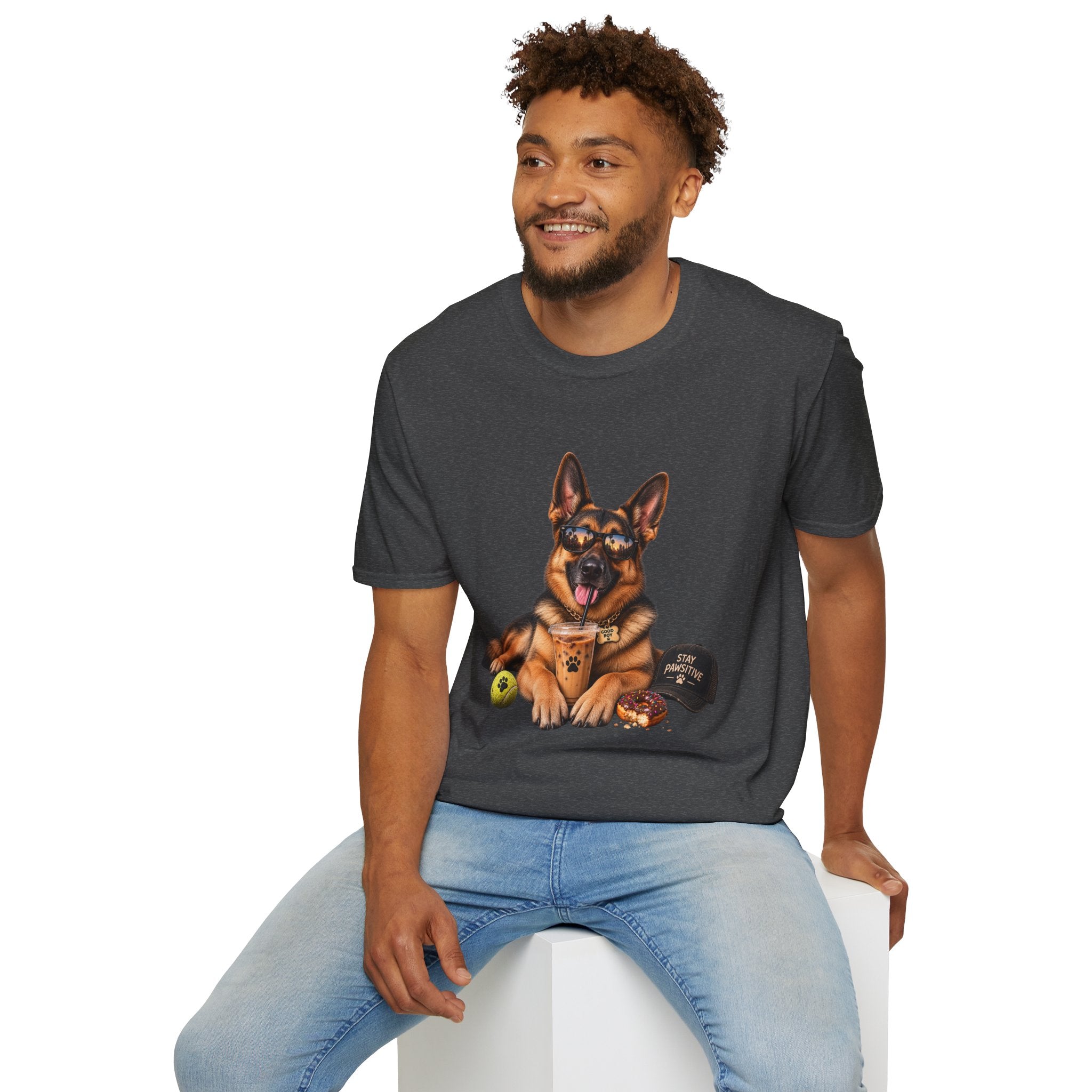 German Shepherd Portrait T-Shirt — Dog Lover Tee