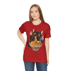 Black Cat Ramen T-Shirt — Cute Kitty Eating Ramen Graphic Tee