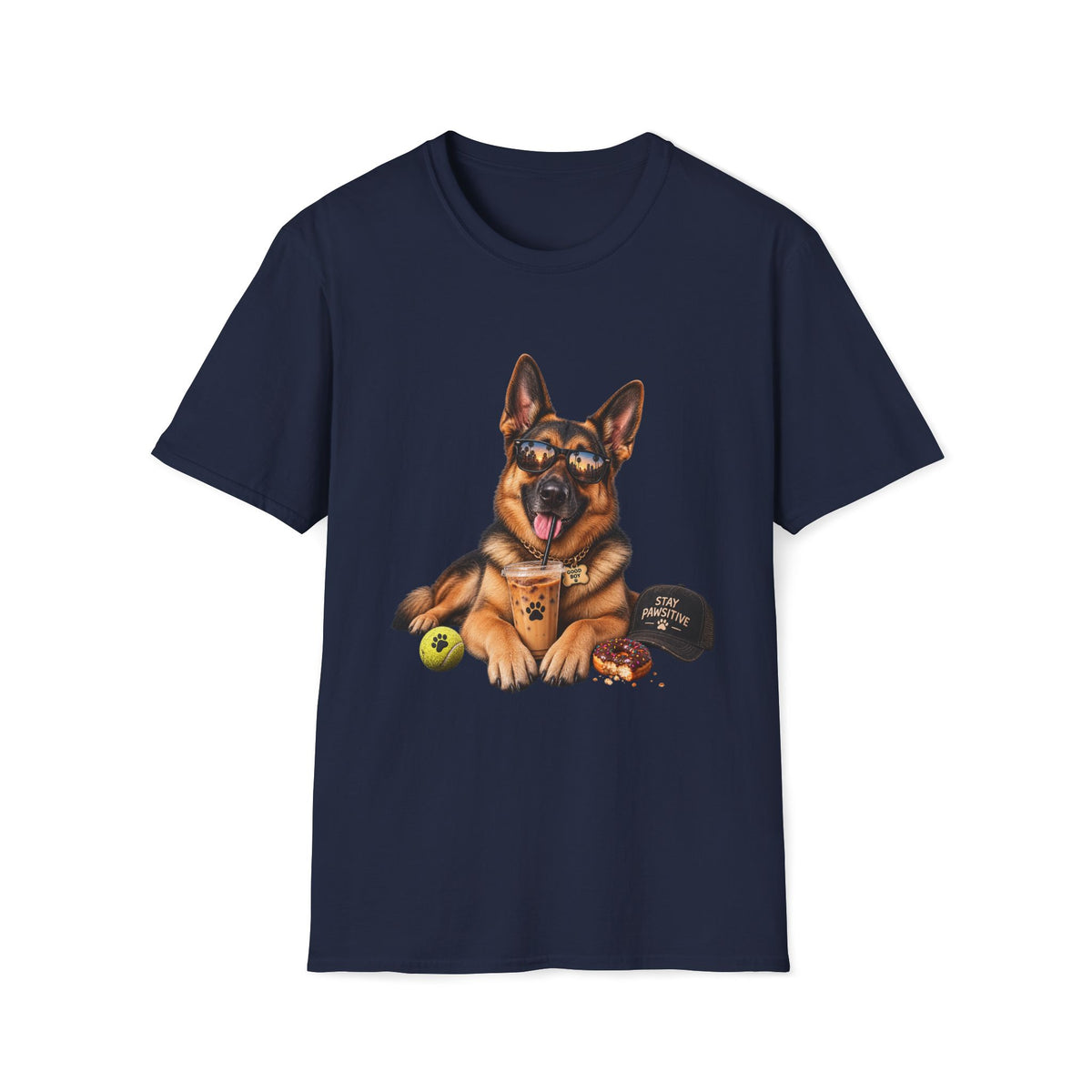 German Shepherd Portrait T-Shirt — Dog Lover Tee