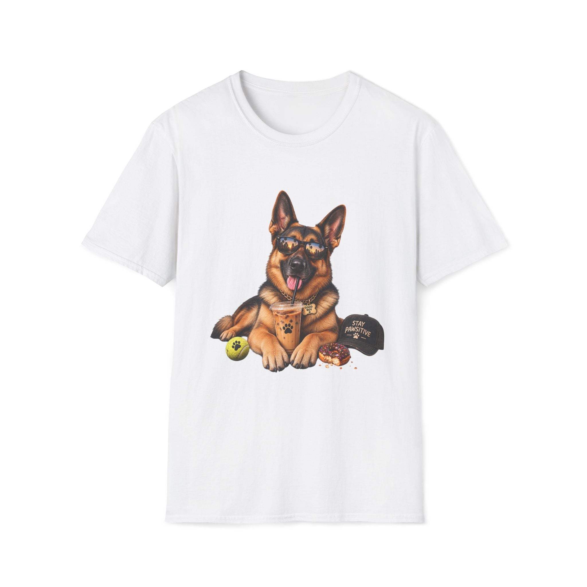German Shepherd Portrait T-Shirt — Dog Lover Tee