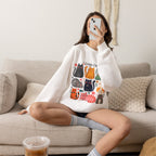 Cat Lady Sweatshirt — Cute Colorful Cats Crewneck for Cat Lovers