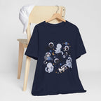Space Cats Graphic Tee — Cute Cosmic Cat Illustration Shirt