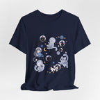 Space Cats Graphic Tee — Cute Cosmic Cat Illustration Shirt