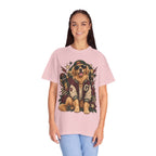 Golden Retriever Varsity T-Shirt — Retro Dog Jacket Design