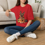 German Shepherd Portrait T-Shirt — Dog Lover Tee