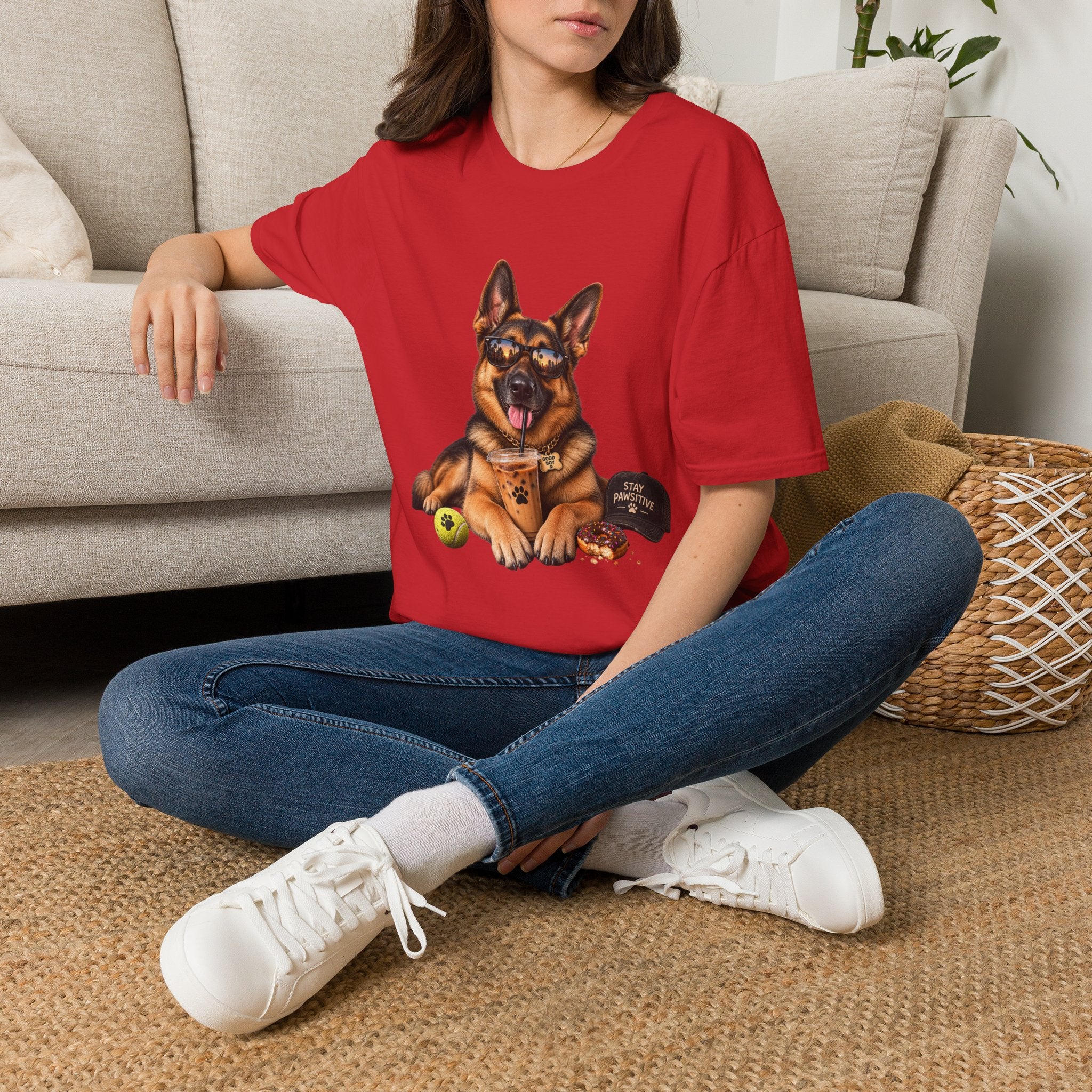 German Shepherd Portrait T-Shirt — Dog Lover Tee
