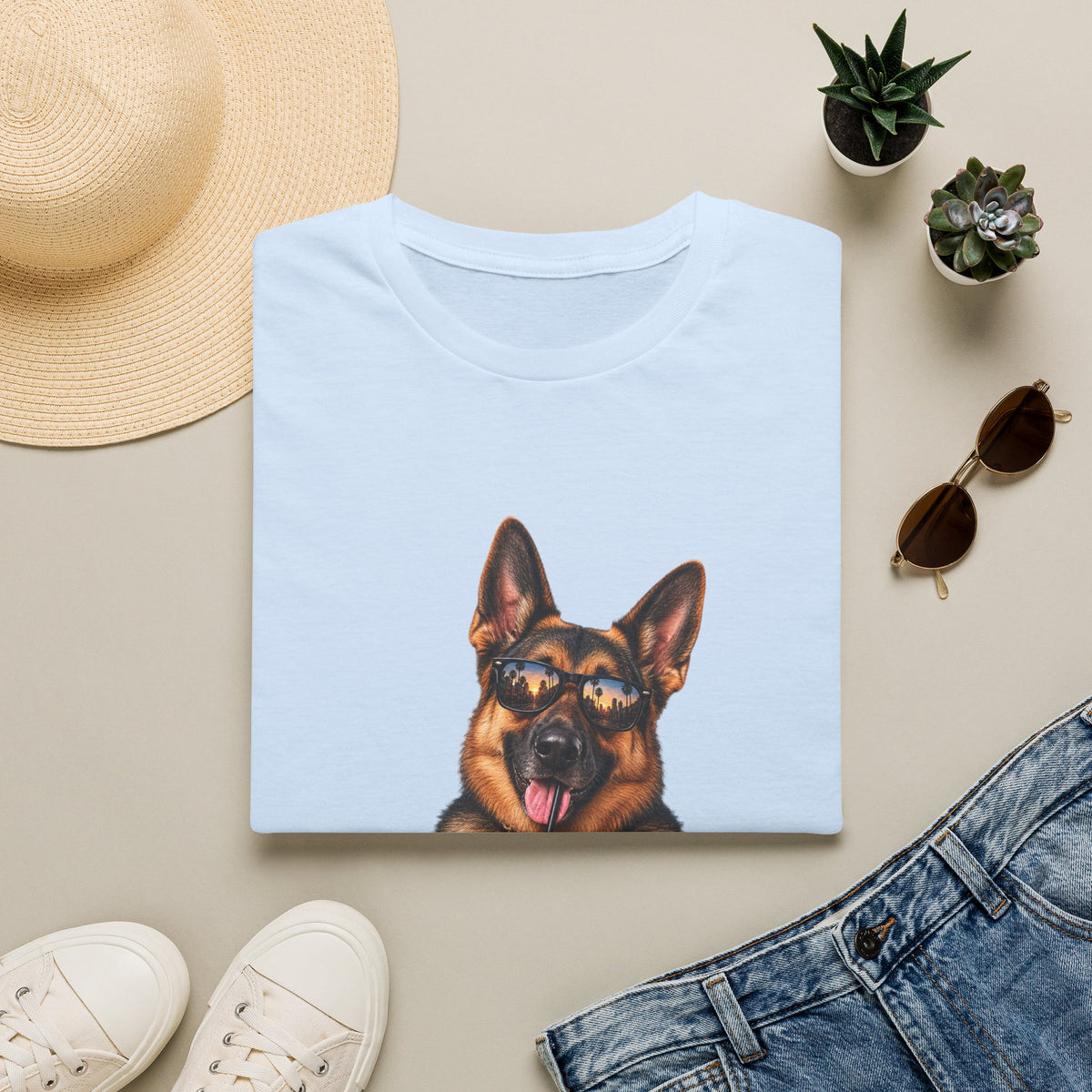 German Shepherd Portrait T-Shirt — Dog Lover Tee