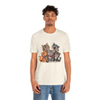 Cute Group of Kittens T-Shirt — Cartoon Cat Family Tee