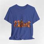 Christmas Dachshund Dogs T-Shirt — Festive Santa Hats & Tree Holiday Tee
