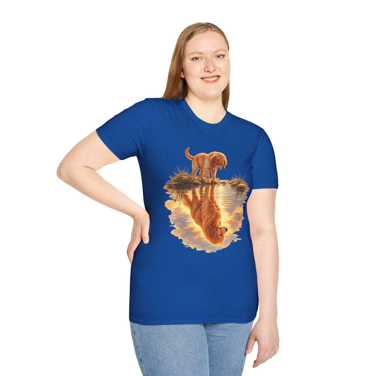 Golden Retriever Puppy Reflection T-Shirt
