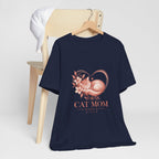 Cat Mom Tee — Floral Heart Cat Mom Since Tee