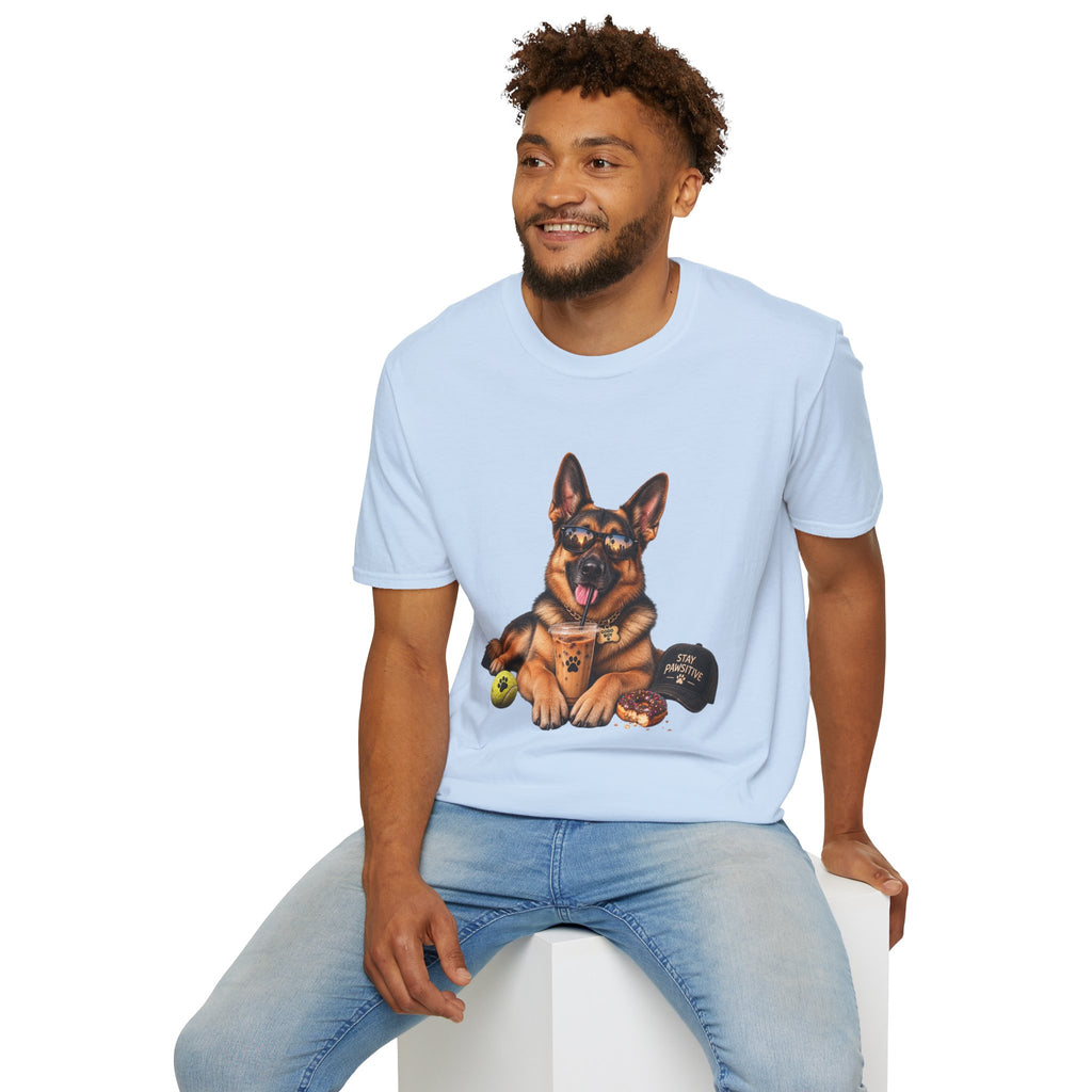 German Shepherd Portrait T-Shirt — Dog Lover Tee