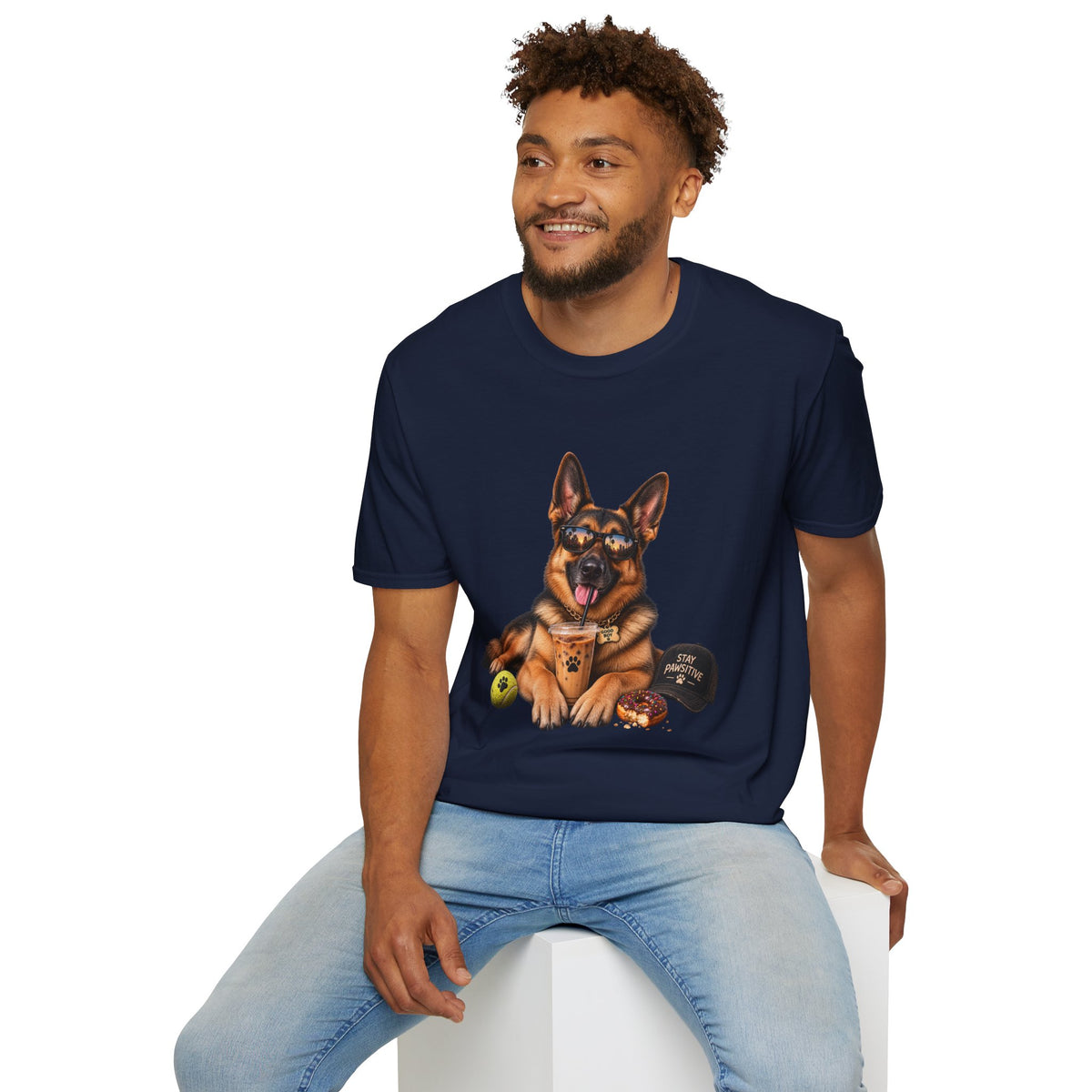 German Shepherd Portrait T-Shirt — Dog Lover Tee
