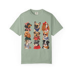 Dog Portraits T-Shirt — Vintage Bandana Puppy Faces Tee