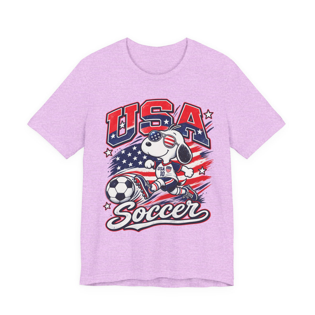 USA Soccer Snoopy T‑Shirt – Patriotic Kids & Fans Soccer Tee