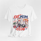 Cat Mom Club T-Shirt — Cute Illustrated Cats Graphic Tee for Cat Lovers