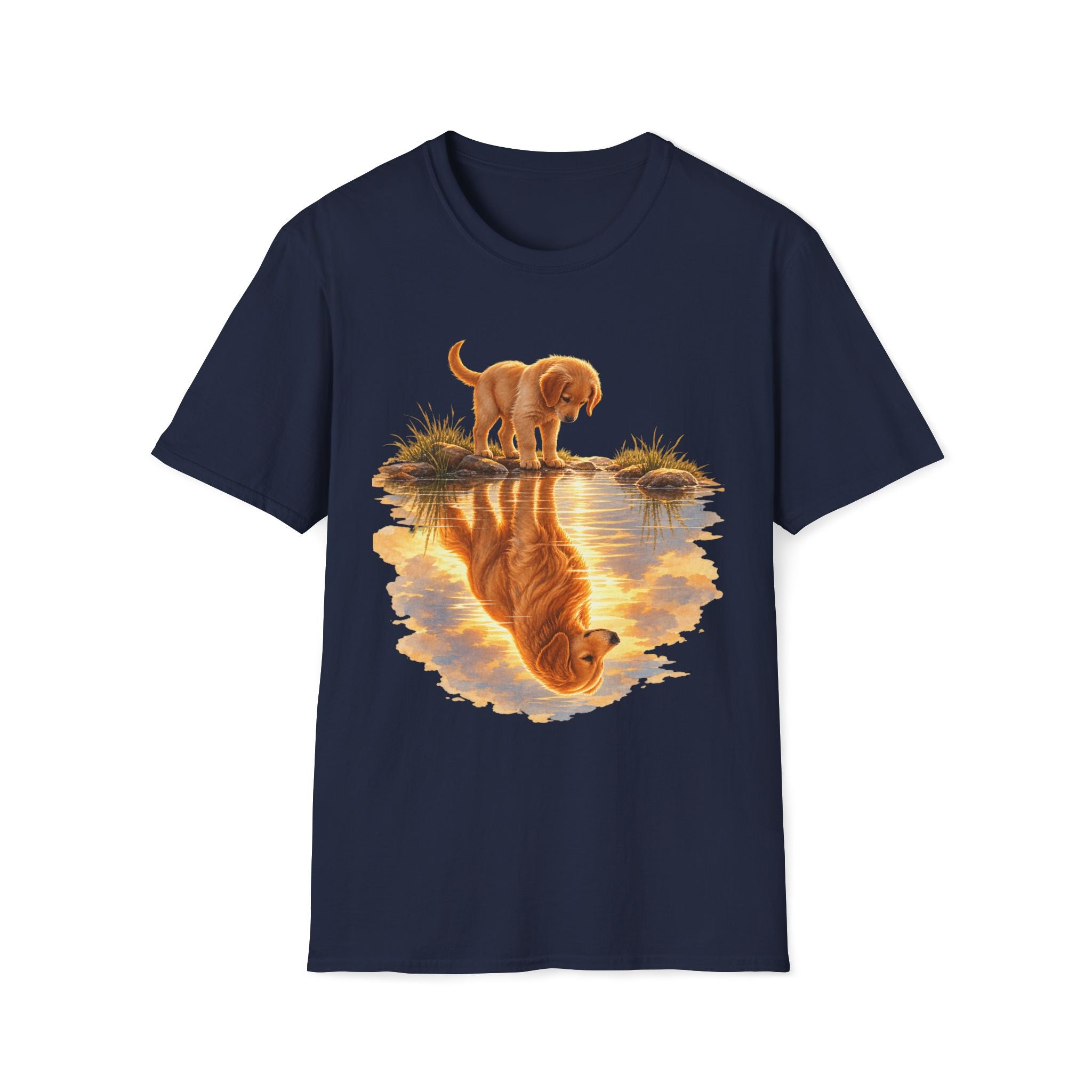 Golden Retriever Puppy Reflection T-Shirt