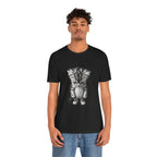 Sad Kitten Illustration T-Shirt — Cute Grayscale Cat Art Tee