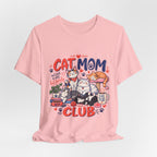 Cat Mom Club T-Shirt — Cute Illustrated Cats Graphic Tee for Cat Lovers