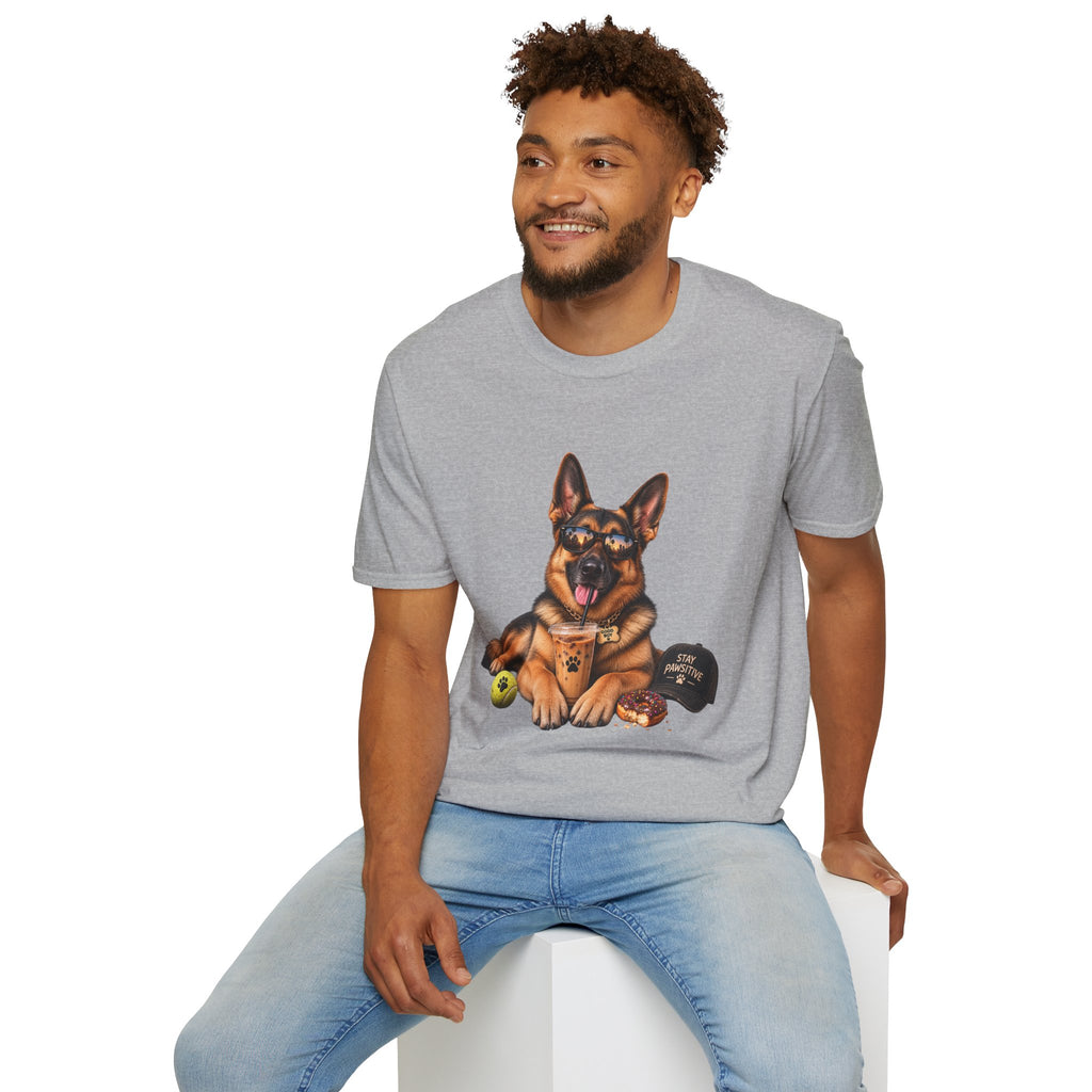 German Shepherd Portrait T-Shirt — Dog Lover Tee