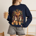 Golden Retriever Varsity Crewneck Sweatshirt — Retro Dog Lover Sweater