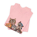Cute Group of Kittens T-Shirt — Cartoon Cat Family Tee