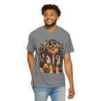Golden Retriever Varsity T-Shirt — Retro Dog Jacket Design