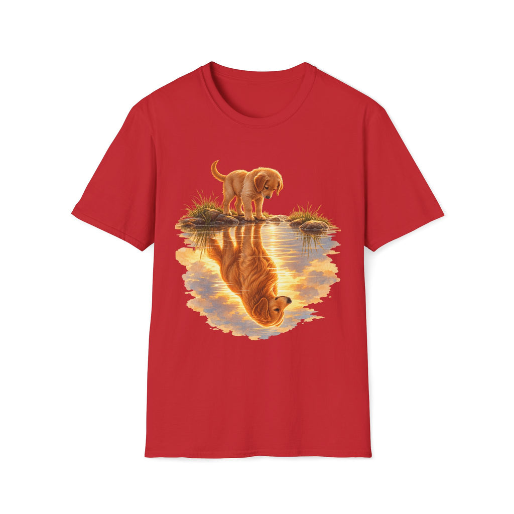 Golden Retriever Puppy Reflection T-Shirt