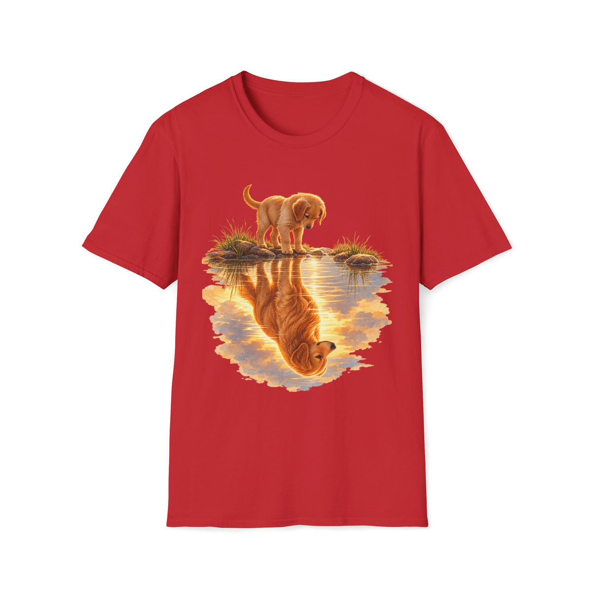 Golden Retriever Puppy Reflection T-Shirt