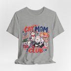 Cat Mom Club T-Shirt — Cute Illustrated Cats Graphic Tee for Cat Lovers