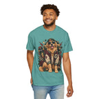 Golden Retriever Varsity T-Shirt — Retro Dog Jacket Design