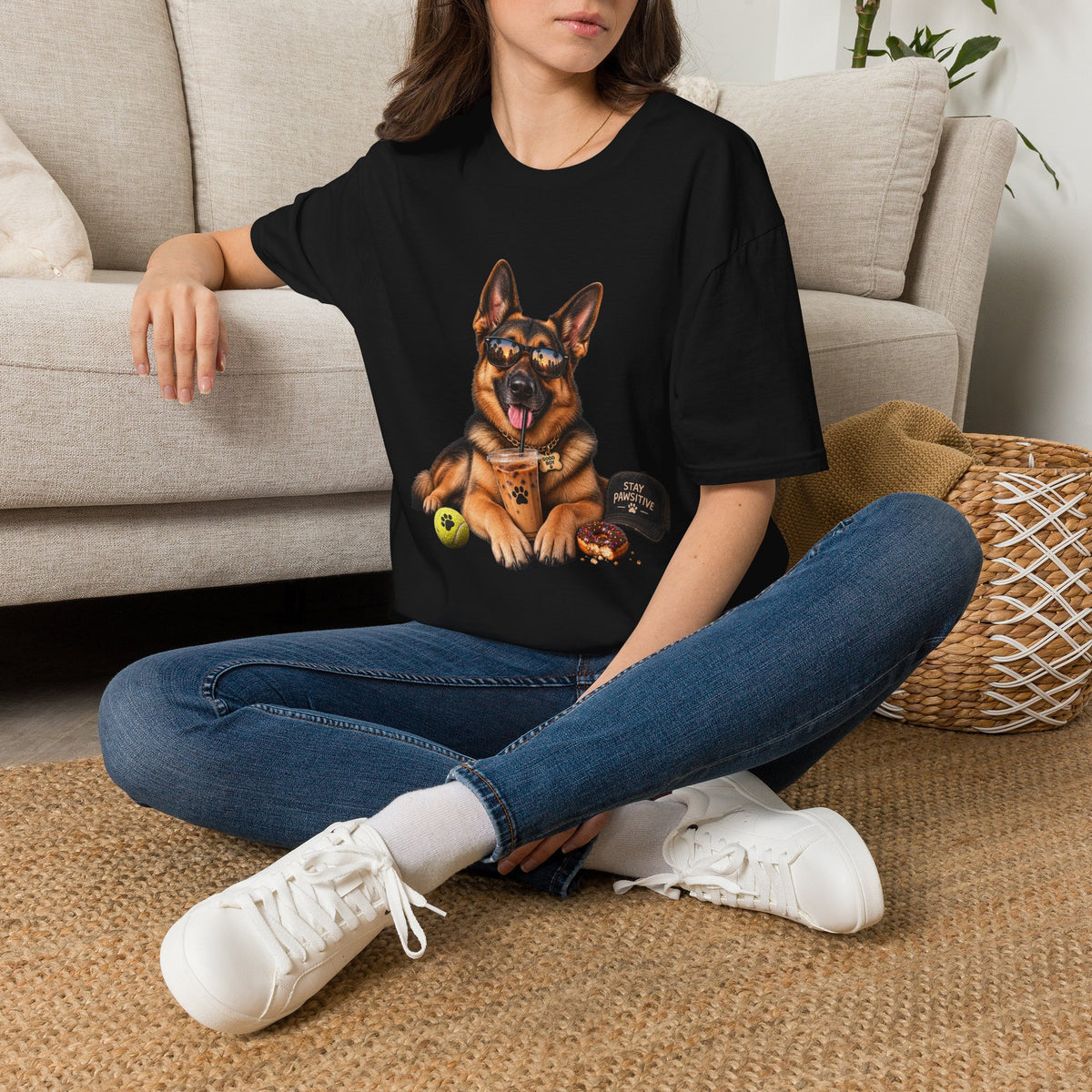 German Shepherd Portrait T-Shirt — Dog Lover Tee