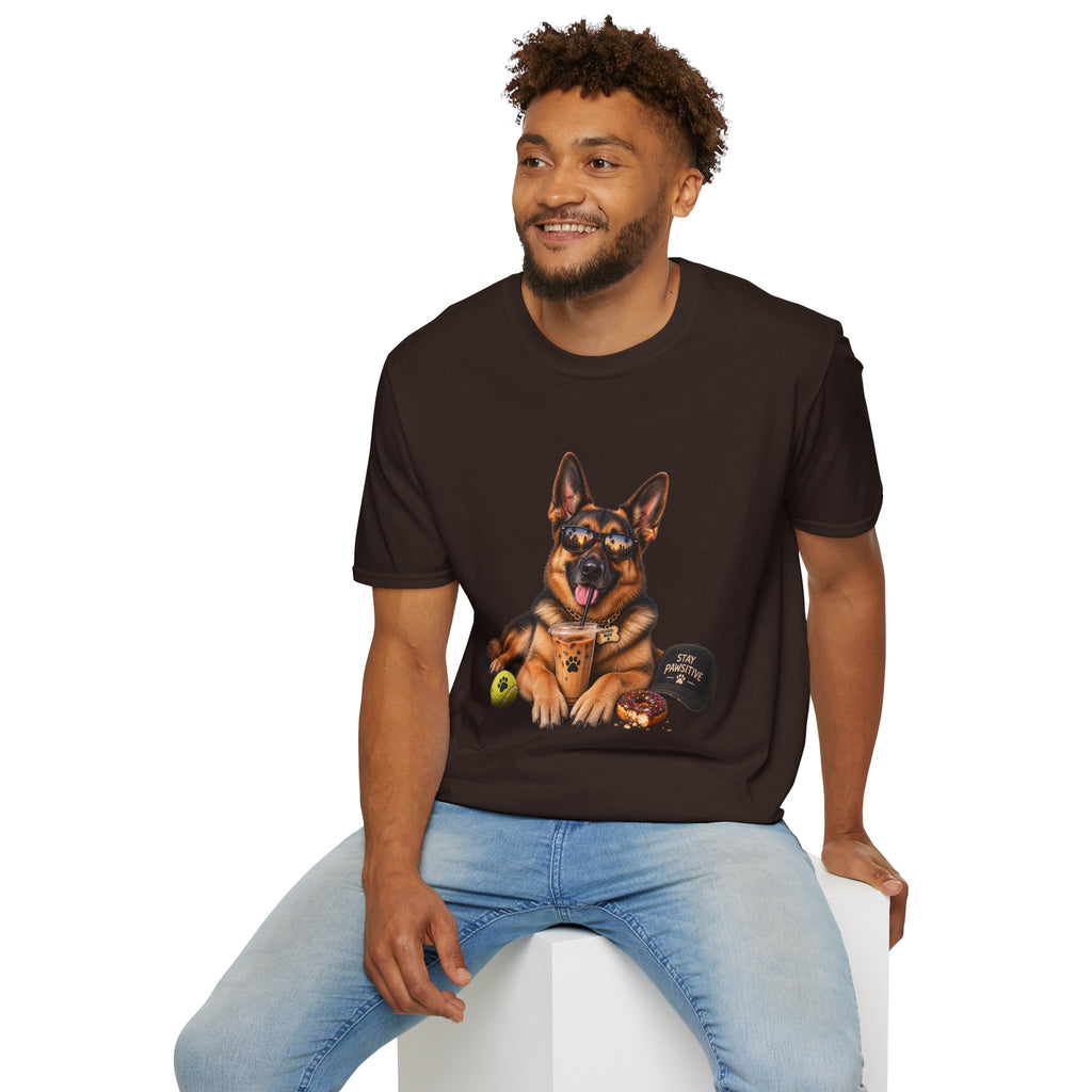 German Shepherd Portrait T-Shirt — Dog Lover Tee