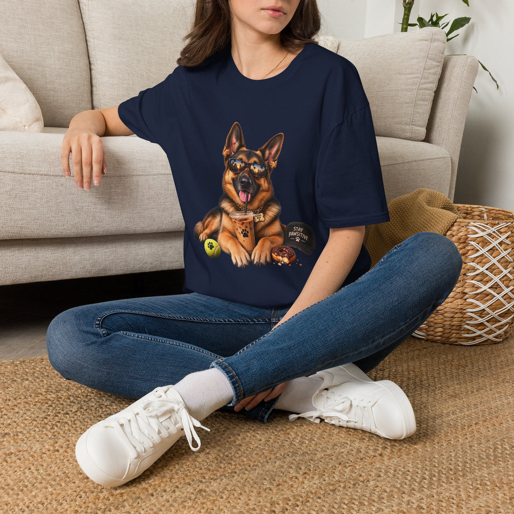 German Shepherd Portrait T-Shirt — Dog Lover Tee