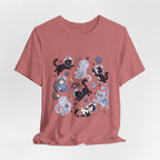 Space Cats Graphic Tee — Cute Cosmic Cat Illustration Shirt