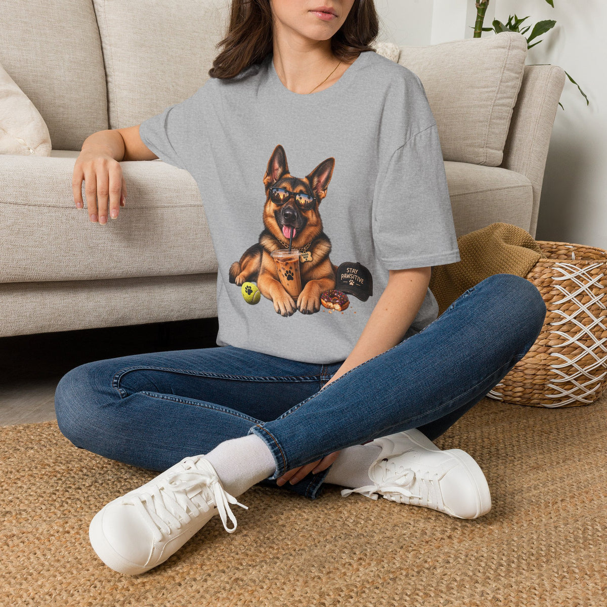 German Shepherd Portrait T-Shirt — Dog Lover Tee