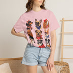 Dog Portraits T-Shirt — Vintage Bandana Puppy Faces Tee