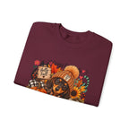 Fall Dachshund Sweatshirt – Cozy Pumpkin Patch Dog Crewneck (Hello Fall)