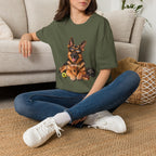 German Shepherd Portrait T-Shirt — Dog Lover Tee