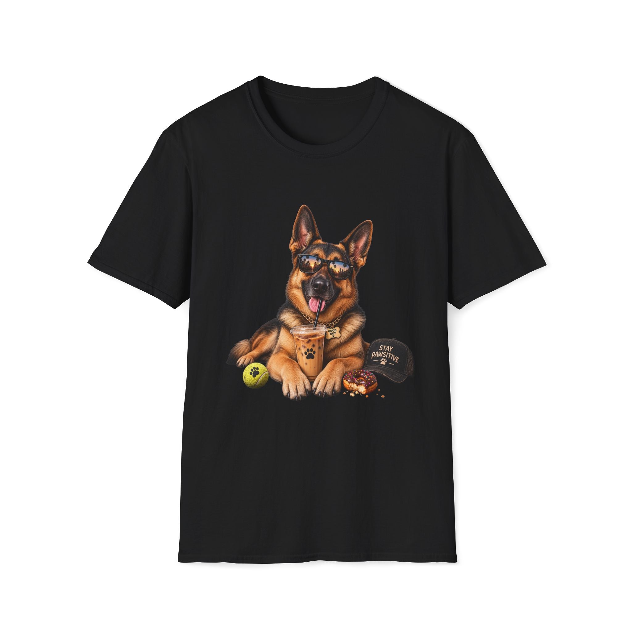 German Shepherd Portrait T-Shirt — Dog Lover Tee
