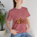 Christmas Dachshund Dogs T-Shirt — Festive Santa Hats & Tree Holiday Tee