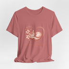 Cat Mom Tee — Floral Heart Cat Mom Since Tee