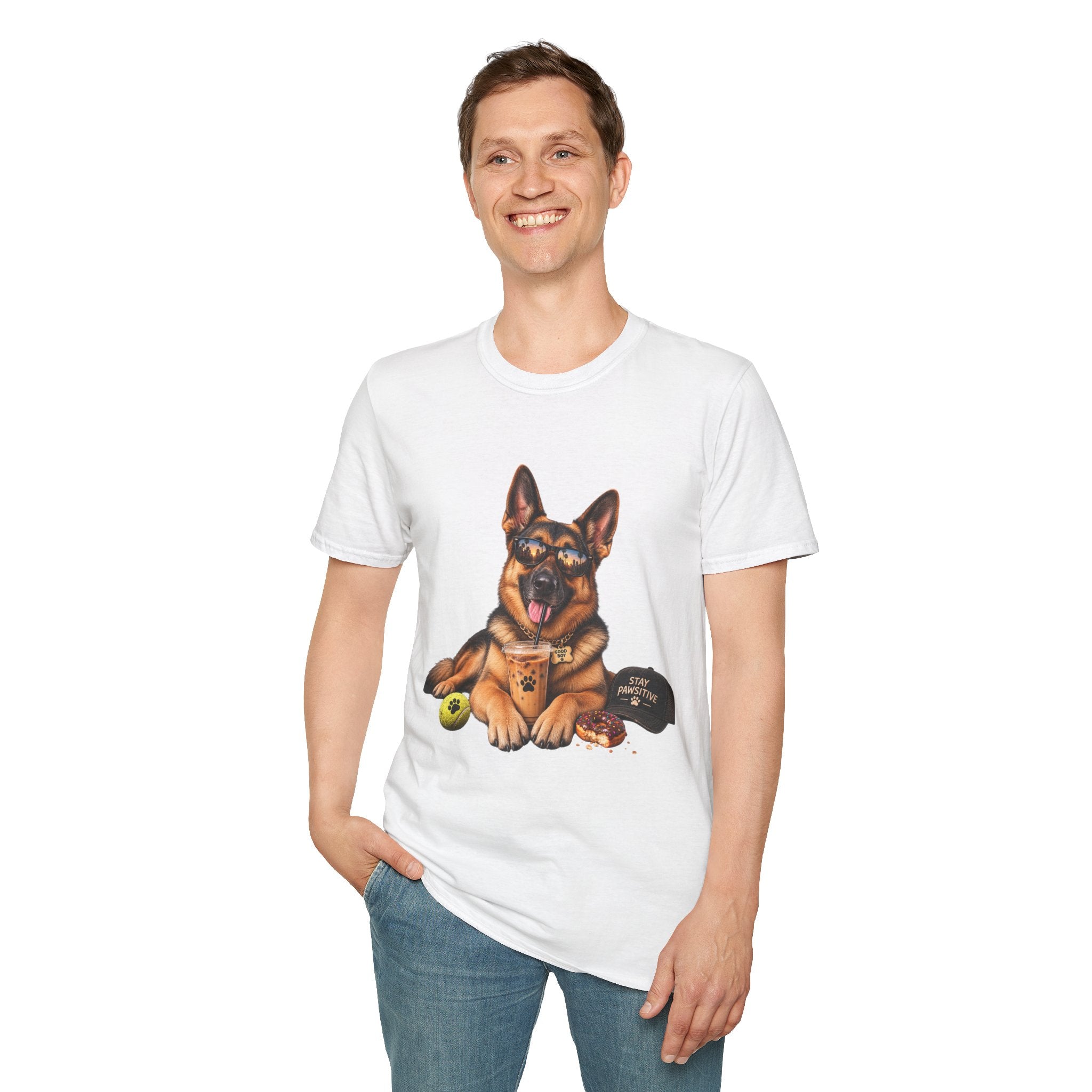 German Shepherd Portrait T-Shirt — Dog Lover Tee