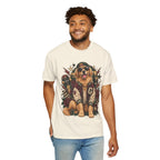 Golden Retriever Varsity T-Shirt — Retro Dog Jacket Design