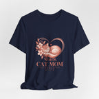 Cat Mom Tee — Floral Heart Cat Mom Since Tee