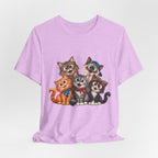 Cute Group of Kittens T-Shirt — Cartoon Cat Family Tee