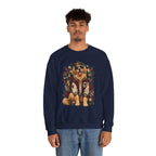 Golden Retriever Varsity Crewneck Sweatshirt — Retro Dog Lover Sweater