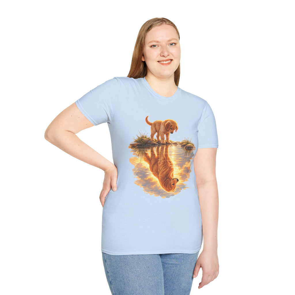 Golden Retriever Puppy Reflection T-Shirt